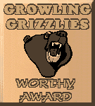 Growling Grizzlies Worthy Award