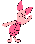 Piglet waving
