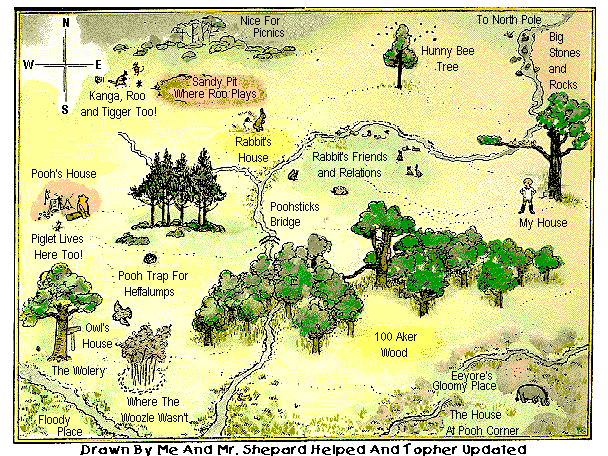 Tophers New Map of 100 Aker Woods